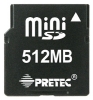 Pretec miniSD de 512 MB opiniones, Pretec miniSD de 512 MB precio, Pretec miniSD de 512 MB comprar, Pretec miniSD de 512 MB caracteristicas, Pretec miniSD de 512 MB especificaciones, Pretec miniSD de 512 MB Ficha tecnica, Pretec miniSD de 512 MB Tarjeta de memoria