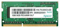 Apacer DDR3-1066 SO-DIMM 1Gb opiniones, Apacer DDR3-1066 SO-DIMM 1Gb precio, Apacer DDR3-1066 SO-DIMM 1Gb comprar, Apacer DDR3-1066 SO-DIMM 1Gb caracteristicas, Apacer DDR3-1066 SO-DIMM 1Gb especificaciones, Apacer DDR3-1066 SO-DIMM 1Gb Ficha tecnica, Apacer DDR3-1066 SO-DIMM 1Gb Memoria de acceso aleatorio