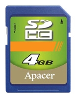 Apacer SDHC 4GB Class 4 opiniones, Apacer SDHC 4GB Class 4 precio, Apacer SDHC 4GB Class 4 comprar, Apacer SDHC 4GB Class 4 caracteristicas, Apacer SDHC 4GB Class 4 especificaciones, Apacer SDHC 4GB Class 4 Ficha tecnica, Apacer SDHC 4GB Class 4 Tarjeta de memoria