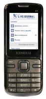 KENEKSI X3 opiniones, KENEKSI X3 precio, KENEKSI X3 comprar, KENEKSI X3 caracteristicas, KENEKSI X3 especificaciones, KENEKSI X3 Ficha tecnica, KENEKSI X3 Telefonía móvil