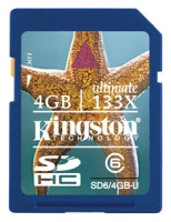 Kingston SD6/4GB-U opiniones, Kingston SD6/4GB-U precio, Kingston SD6/4GB-U comprar, Kingston SD6/4GB-U caracteristicas, Kingston SD6/4GB-U especificaciones, Kingston SD6/4GB-U Ficha tecnica, Kingston SD6/4GB-U Tarjeta de memoria