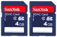 Sandisk SDHC Class 4 2x4GB opiniones, Sandisk SDHC Class 4 2x4GB precio, Sandisk SDHC Class 4 2x4GB comprar, Sandisk SDHC Class 4 2x4GB caracteristicas, Sandisk SDHC Class 4 2x4GB especificaciones, Sandisk SDHC Class 4 2x4GB Ficha tecnica, Sandisk SDHC Class 4 2x4GB Tarjeta de memoria