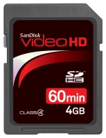Sandisk vídeo HD SDHC Class 4 de 4GB opiniones, Sandisk vídeo HD SDHC Class 4 de 4GB precio, Sandisk vídeo HD SDHC Class 4 de 4GB comprar, Sandisk vídeo HD SDHC Class 4 de 4GB caracteristicas, Sandisk vídeo HD SDHC Class 4 de 4GB especificaciones, Sandisk vídeo HD SDHC Class 4 de 4GB Ficha tecnica, Sandisk vídeo HD SDHC Class 4 de 4GB Tarjeta de memoria