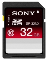 Sony SF-32NXT opiniones, Sony SF-32NXT precio, Sony SF-32NXT comprar, Sony SF-32NXT caracteristicas, Sony SF-32NXT especificaciones, Sony SF-32NXT Ficha tecnica, Sony SF-32NXT Tarjeta de memoria