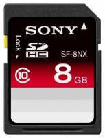 Sony SF-8NXT opiniones, Sony SF-8NXT precio, Sony SF-8NXT comprar, Sony SF-8NXT caracteristicas, Sony SF-8NXT especificaciones, Sony SF-8NXT Ficha tecnica, Sony SF-8NXT Tarjeta de memoria