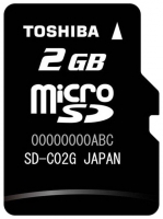 Toshiba SD-C02GJ opiniones, Toshiba SD-C02GJ precio, Toshiba SD-C02GJ comprar, Toshiba SD-C02GJ caracteristicas, Toshiba SD-C02GJ especificaciones, Toshiba SD-C02GJ Ficha tecnica, Toshiba SD-C02GJ Tarjeta de memoria