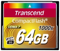 Transcend TS64GCF1000 opiniones, Transcend TS64GCF1000 precio, Transcend TS64GCF1000 comprar, Transcend TS64GCF1000 caracteristicas, Transcend TS64GCF1000 especificaciones, Transcend TS64GCF1000 Ficha tecnica, Transcend TS64GCF1000 Tarjeta de memoria